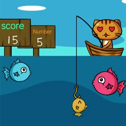 Ícone de kitten goes fishing